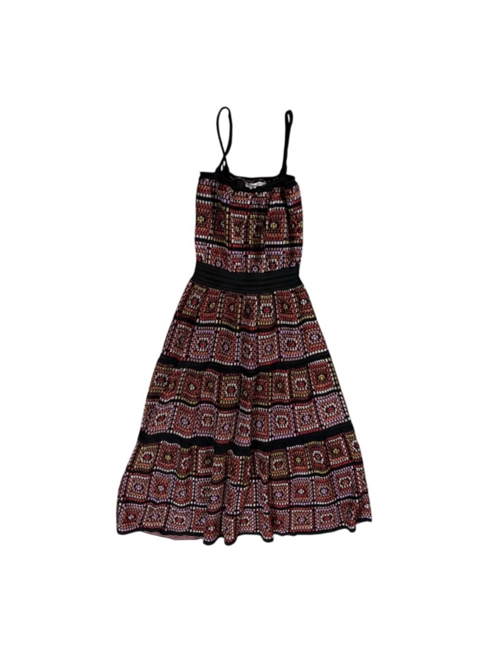 NWT Anthropologie Cecilia Prado Crochet Hand Crafted Boho Knit Midi Dress S $320 - Picture 3 of 3